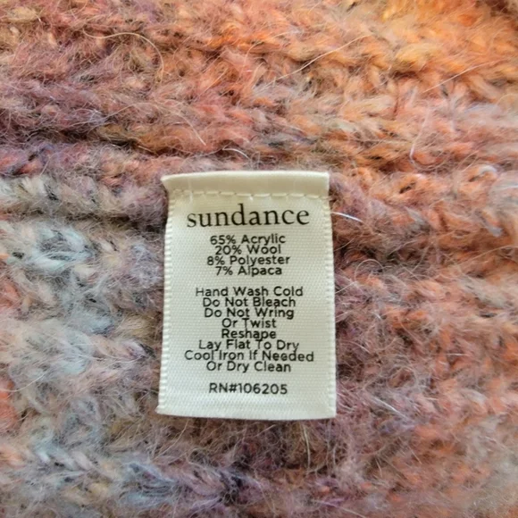 Sundance Ombre VNeck Button Oversized Cardigan Sweater Size S - Picture 8 of 8